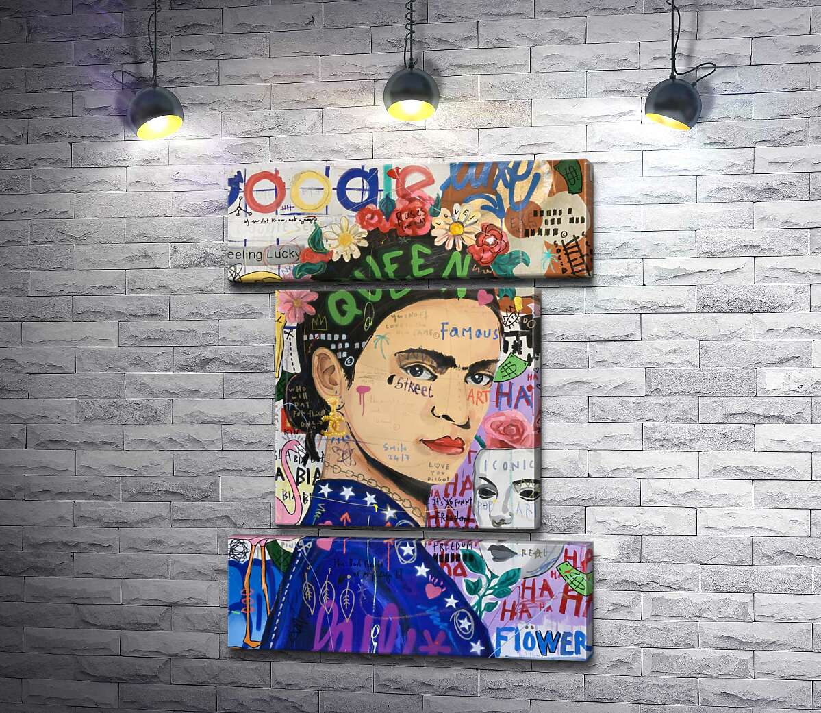 модульная картина Маска Фриды (Frida Mask) (Модуль №18) – Джисбар (Jisbar)