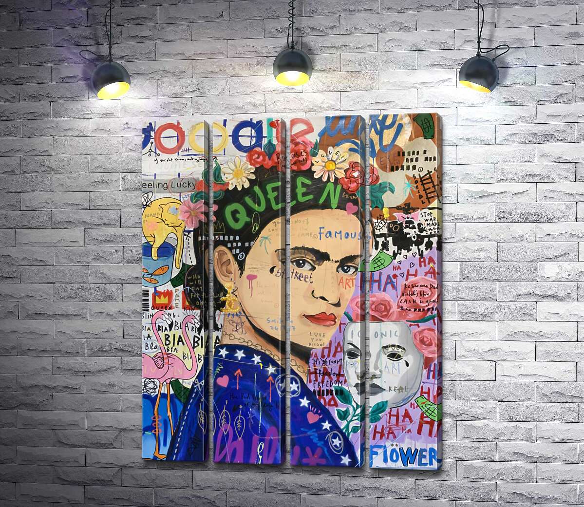 модульная картина Маска Фриды (Frida Mask) (Модуль №24) – Джисбар (Jisbar)