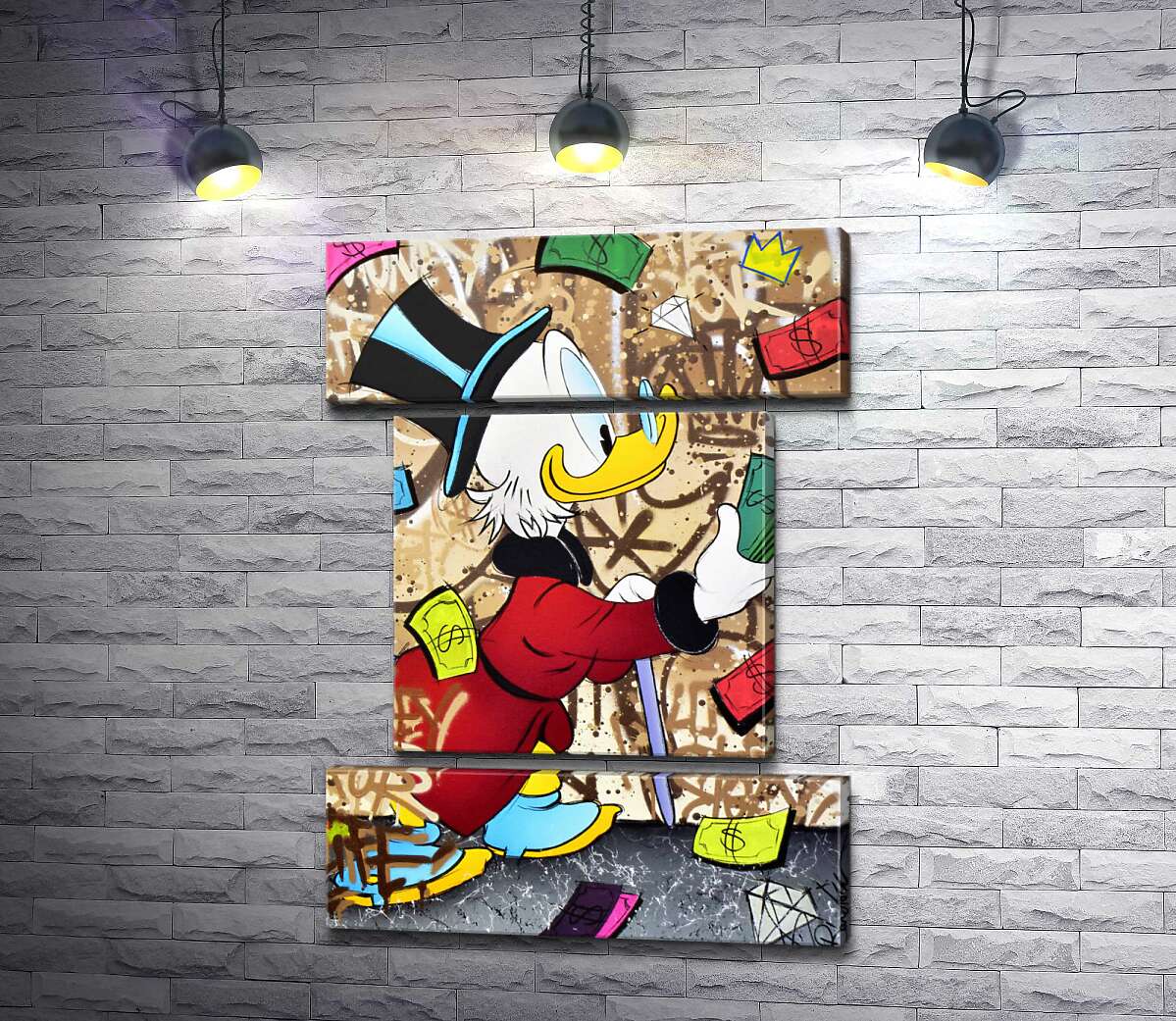 модульна картина Гроші на життя: Скрудж МакДак (Scrooge McDuck) (Модуль №18)