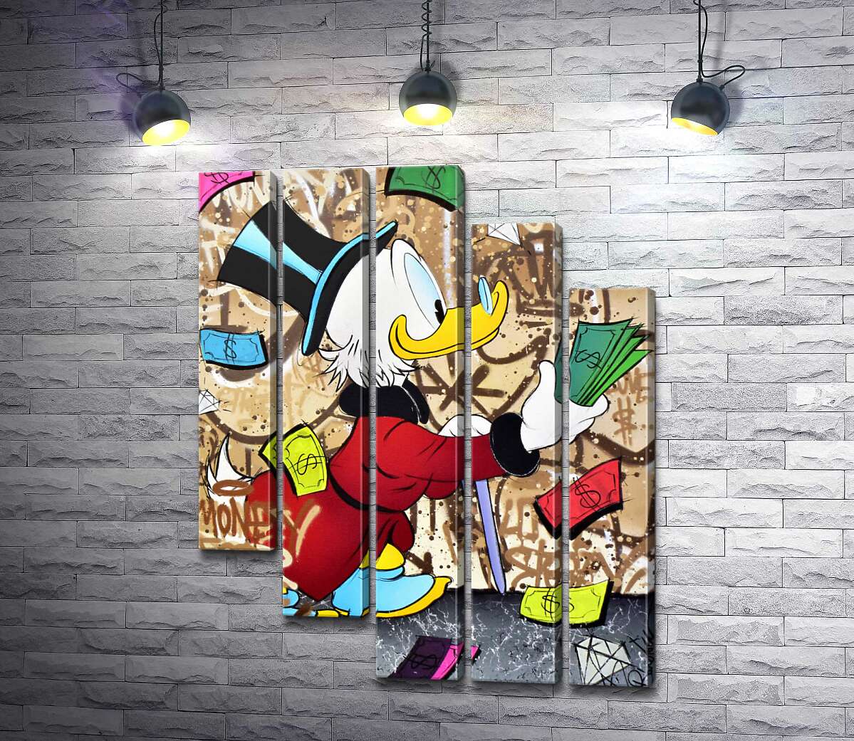 модульна картина Гроші на життя: Скрудж МакДак (Scrooge McDuck) (Модуль №28)