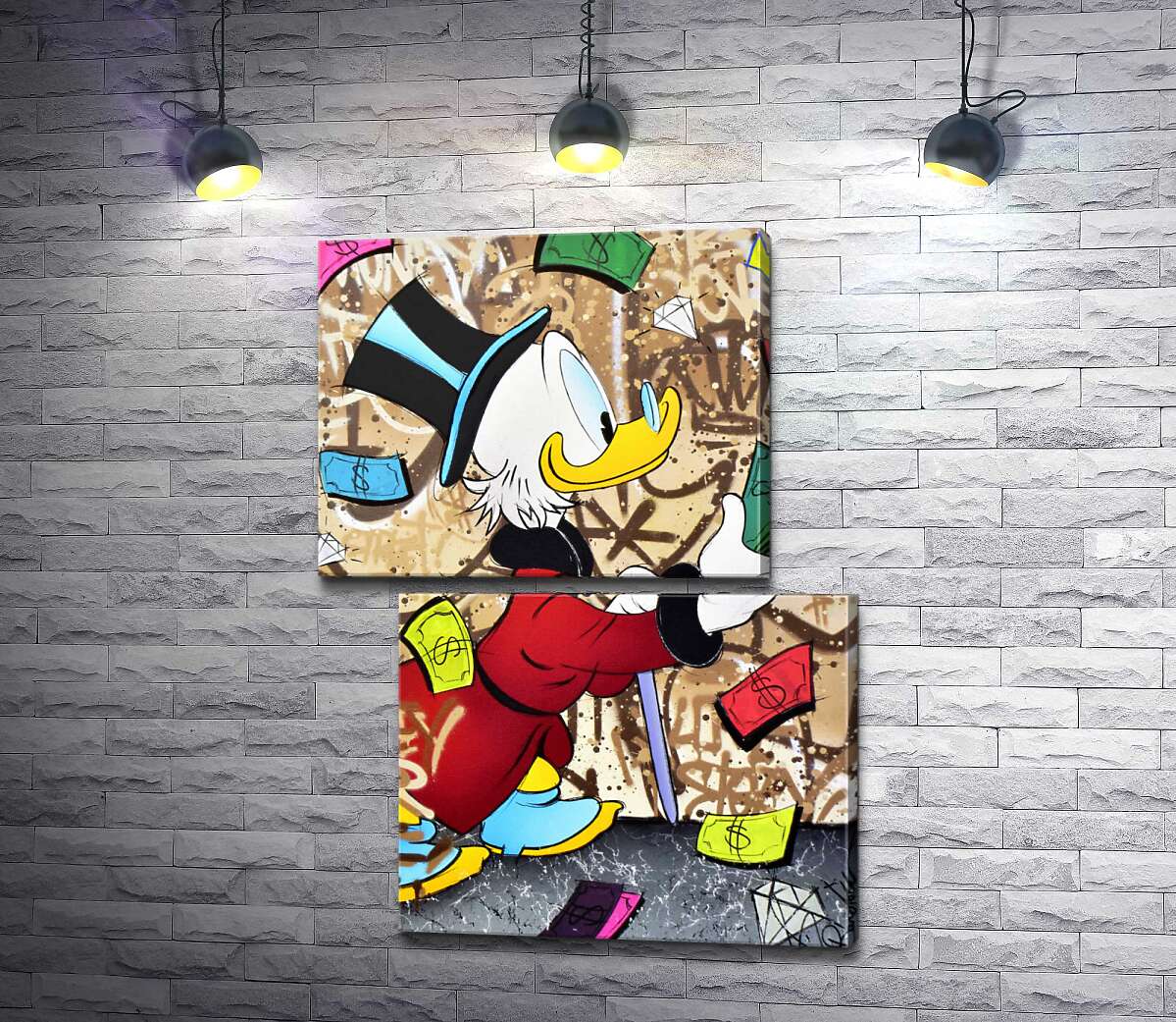 модульна картина Гроші на життя: Скрудж МакДак (Scrooge McDuck) (Модуль №8)