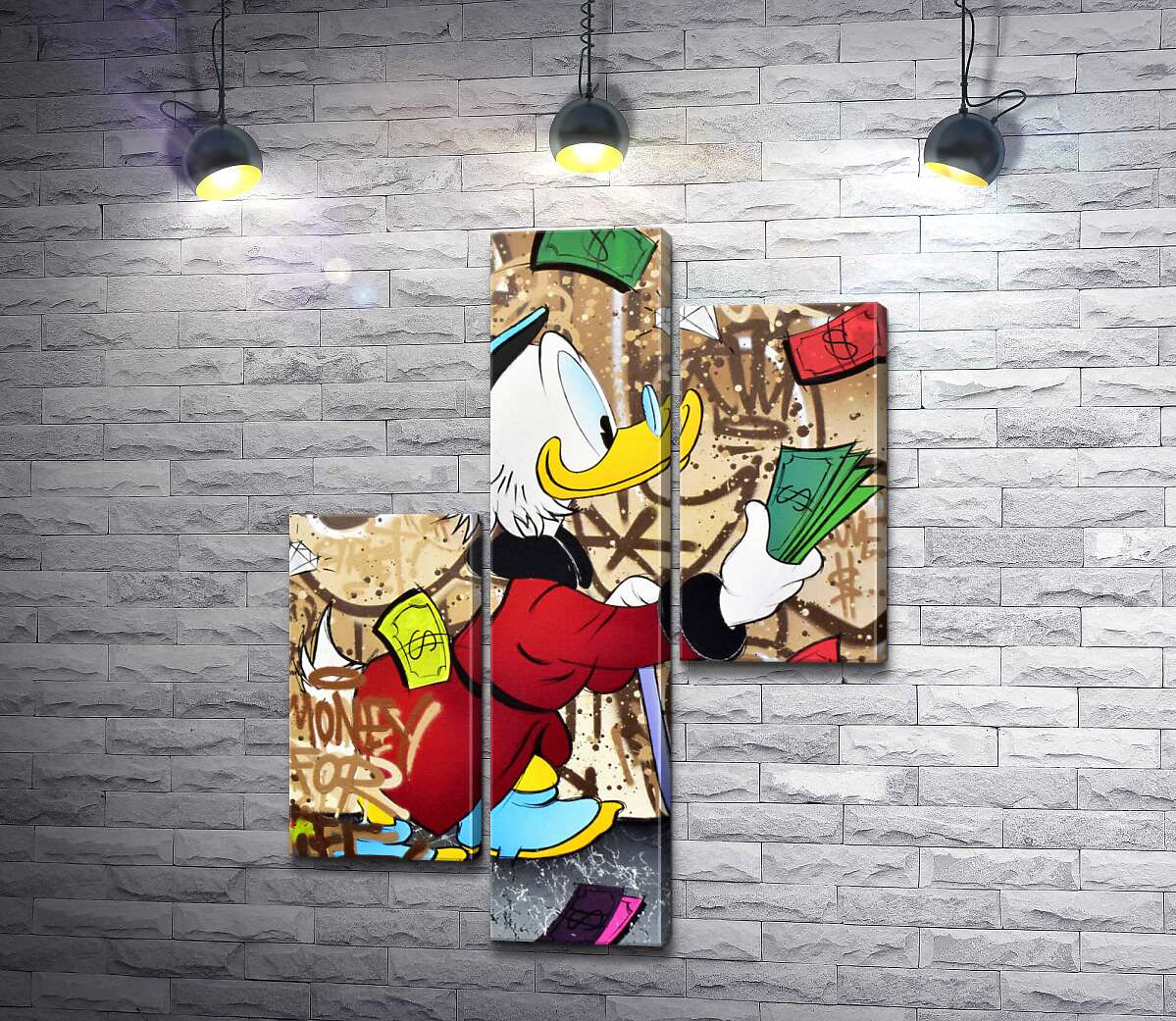 модульна картина Гроші на життя: Скрудж МакДак (Scrooge McDuck) (Модуль №12)