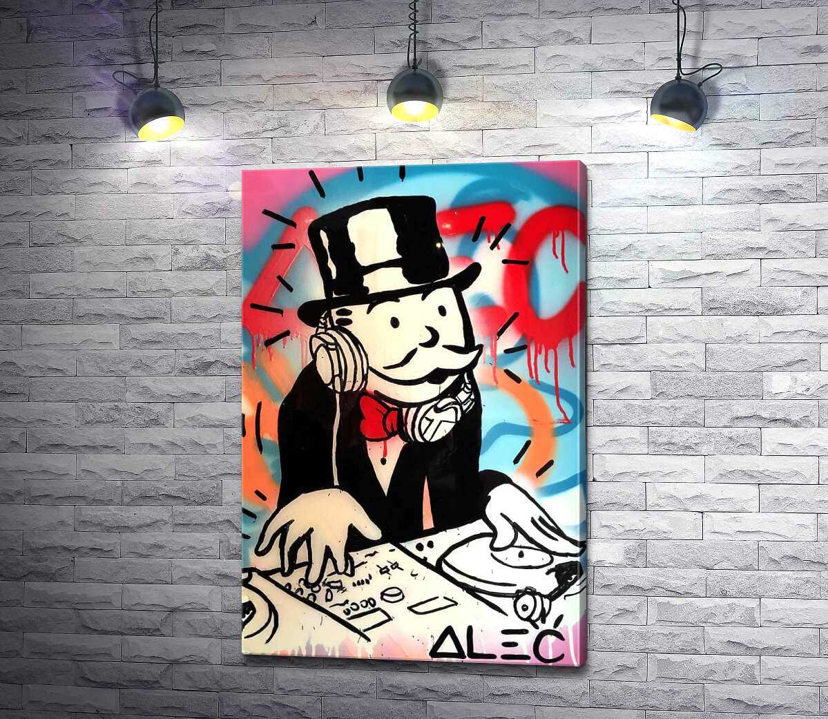 картина Діджей Монополі (DJ Monopoly) - Алек Монополі (Alec Monopoly)