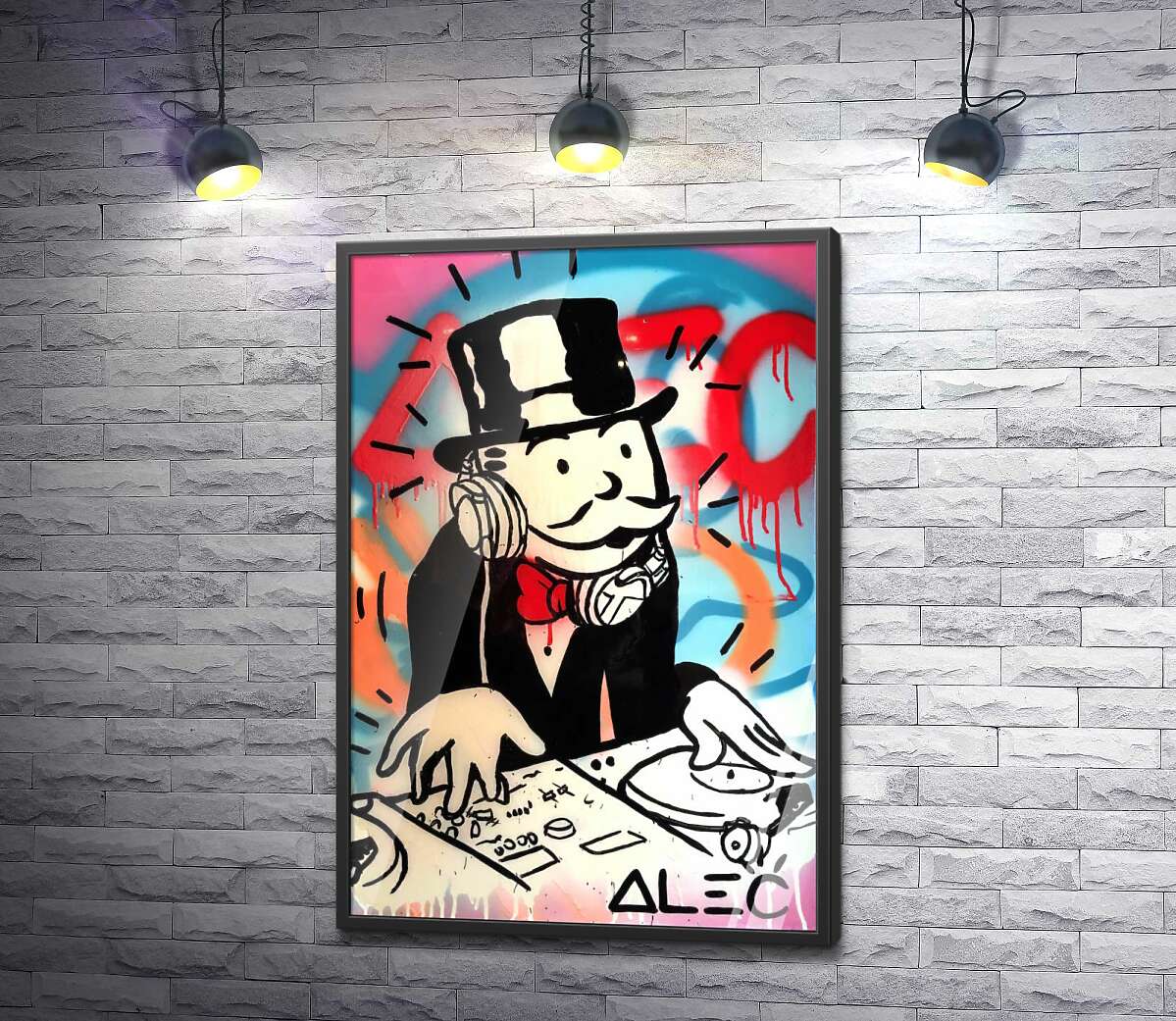 постер Діджей Монополі (DJ Monopoly) - Алек Монополі (Alec Monopoly)