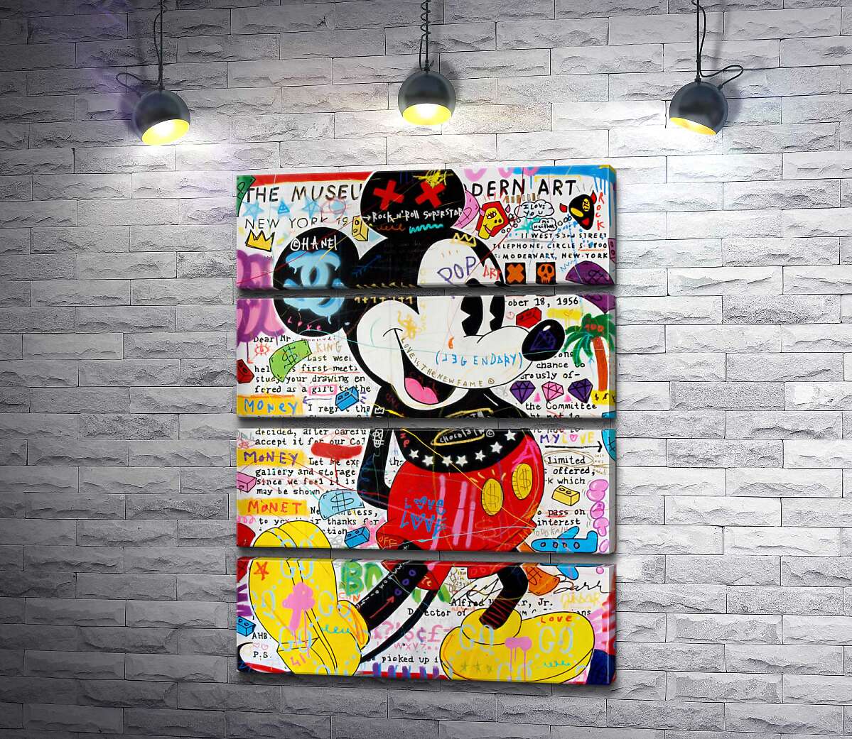 модульна картина Музейний Міккі ( Museum Mickey) (Модуль №22) - Джісбар (Jisbar)
