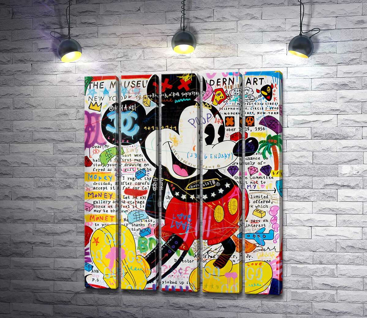 модульна картина Музейний Міккі ( Museum Mickey) (Модуль №26) - Джісбар (Jisbar)