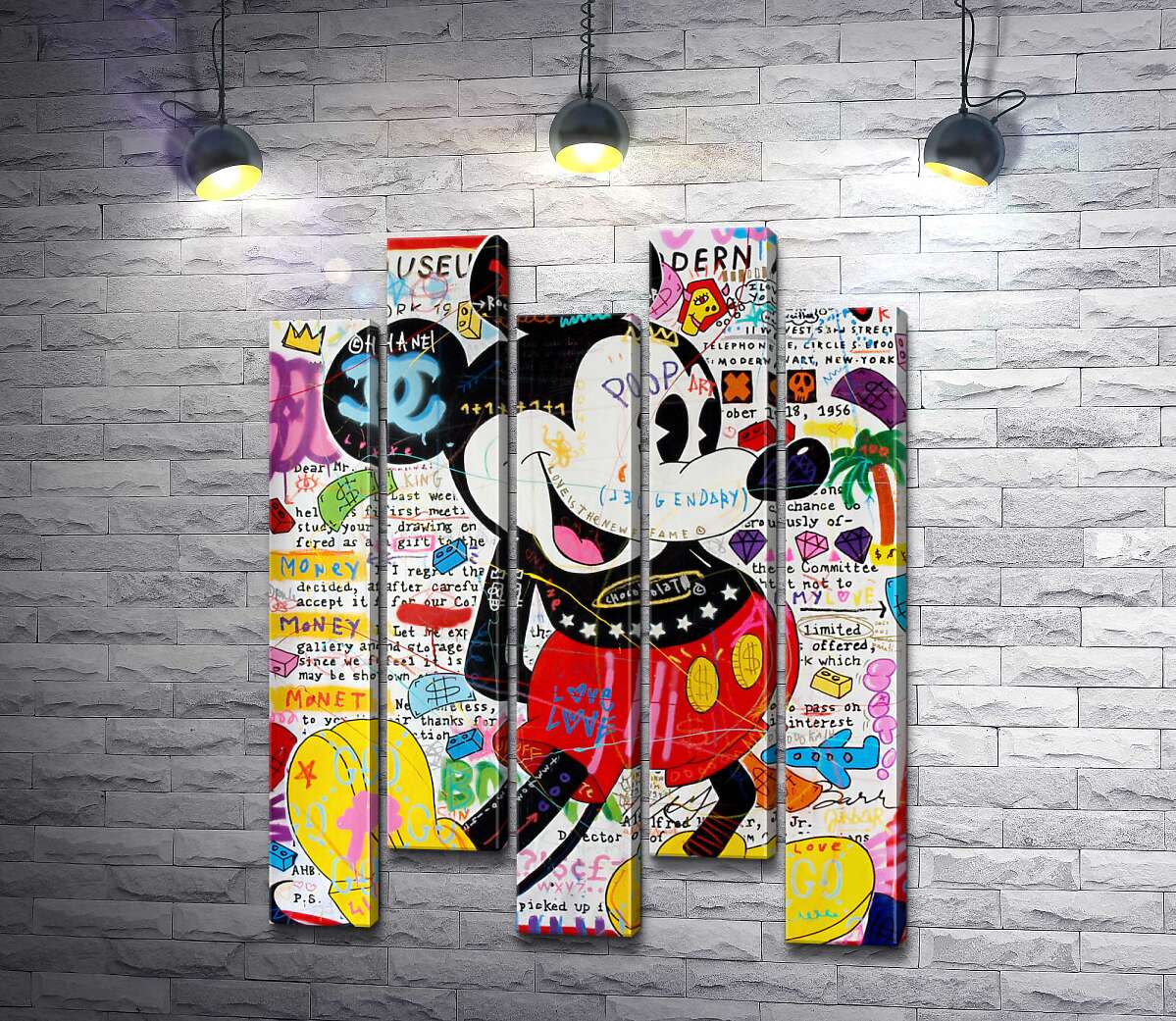 модульна картина Музейний Міккі ( Museum Mickey) (Модуль №30) - Джісбар (Jisbar)