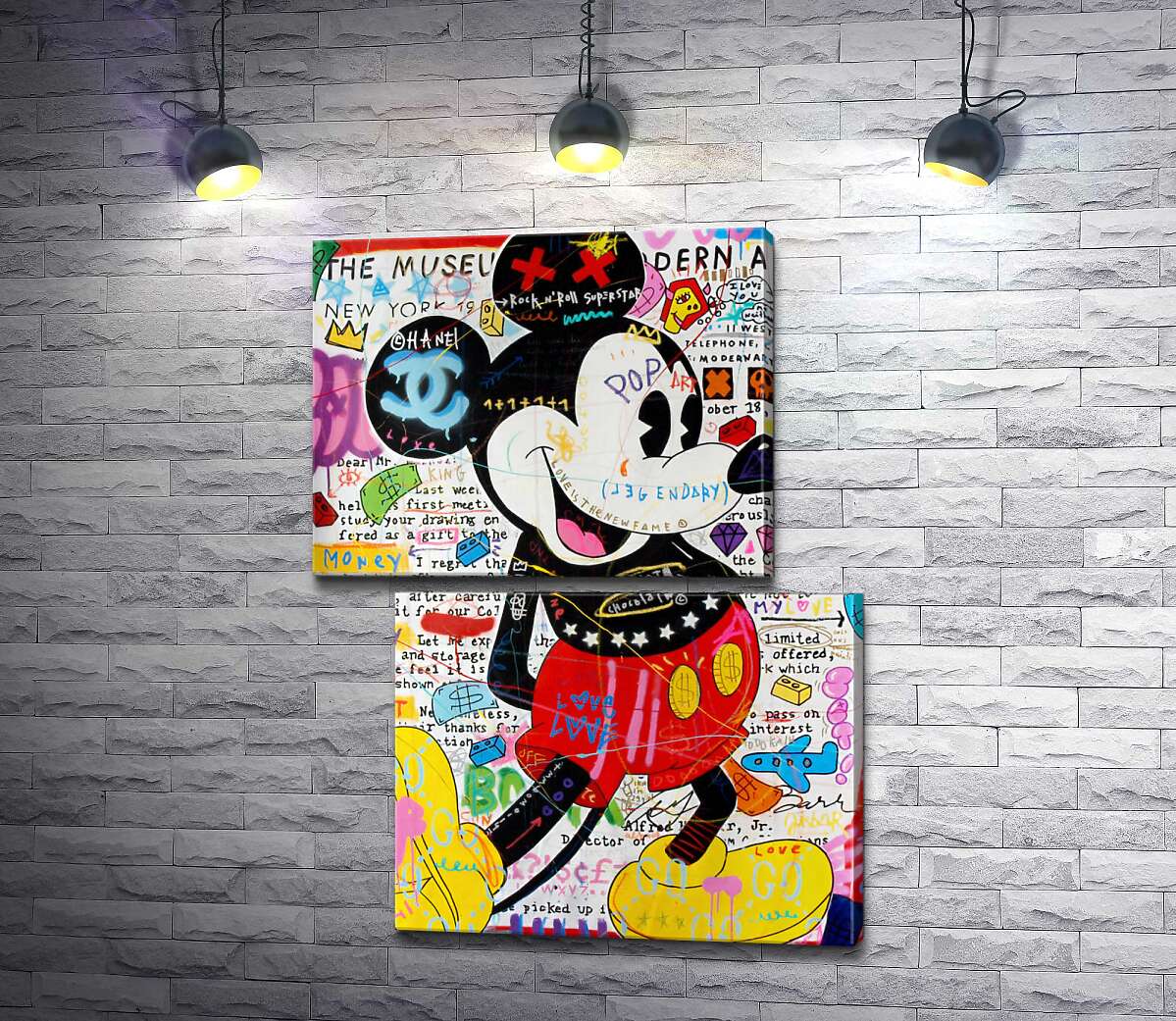 модульна картина Музейний Міккі ( Museum Mickey) (Модуль №8) - Джісбар (Jisbar)