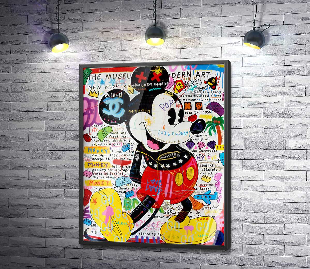 постер Музейный Микки (Musey Mickey) - Джисбар (Jisbar)