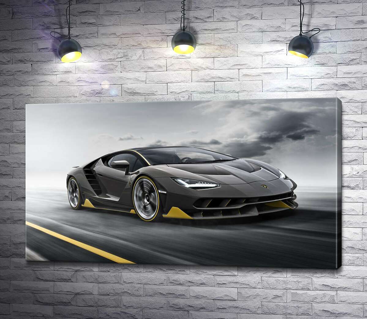 картина Підсумок столітньої роботи в ювілейному автомобілі Lamborghini Centenario