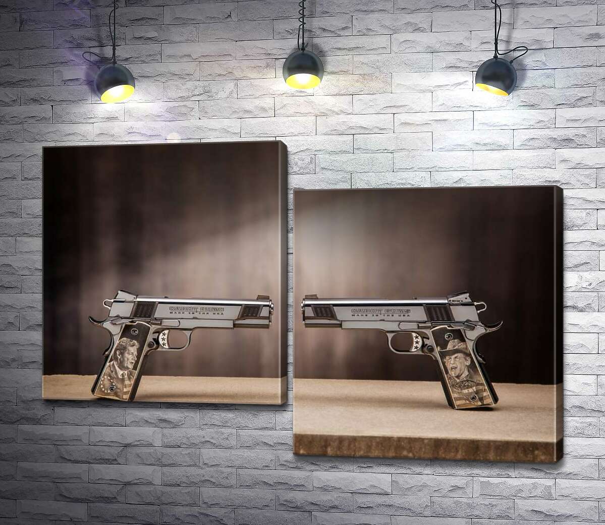 модульна картина Дуель пістолетів: самозарядній американські M1911 (Модуль №9)