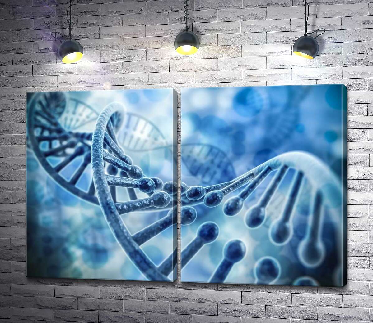 модульная картина Сочетание генов в ленте ДНК