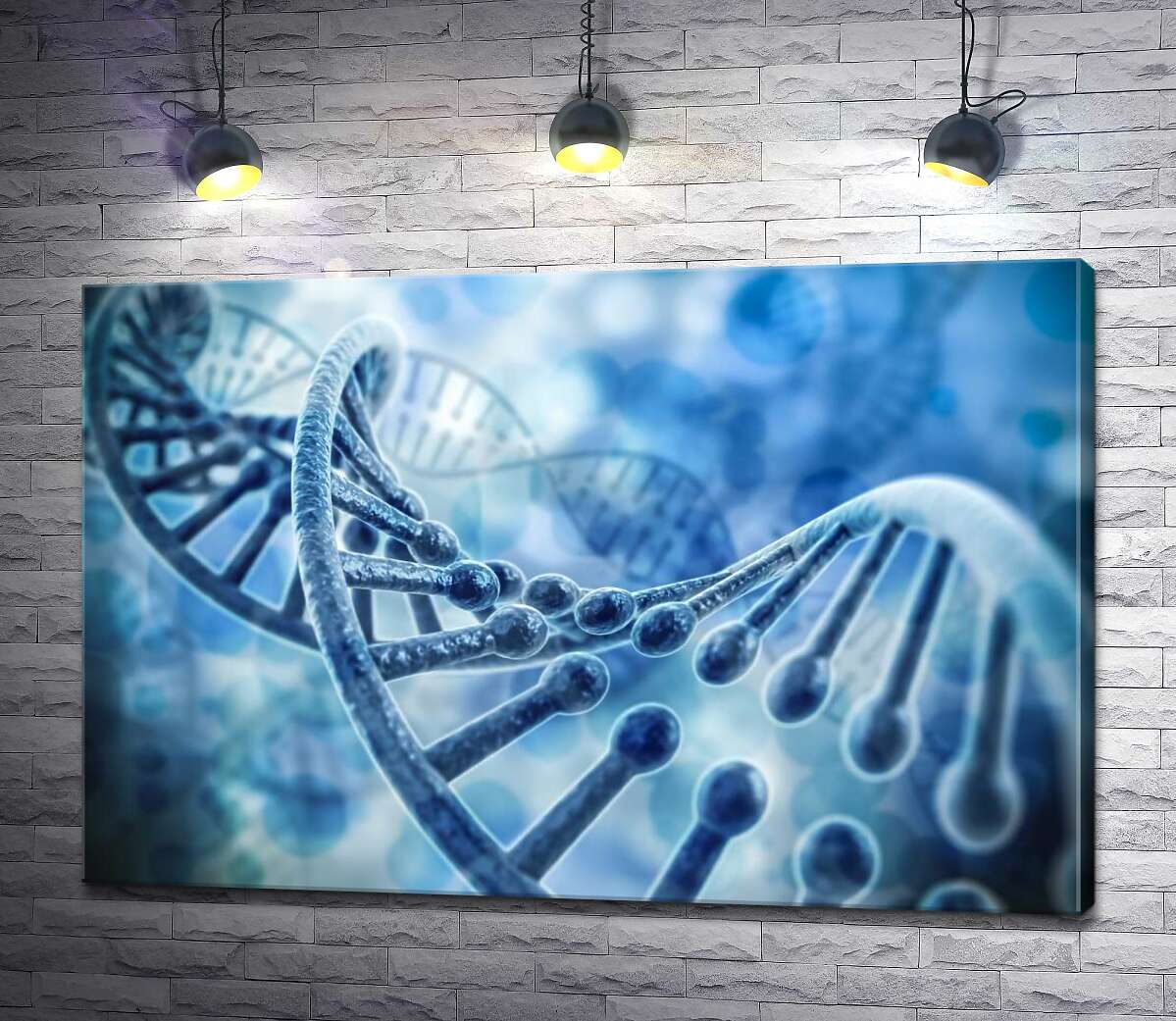 картина Сочетание генов в ленте ДНК