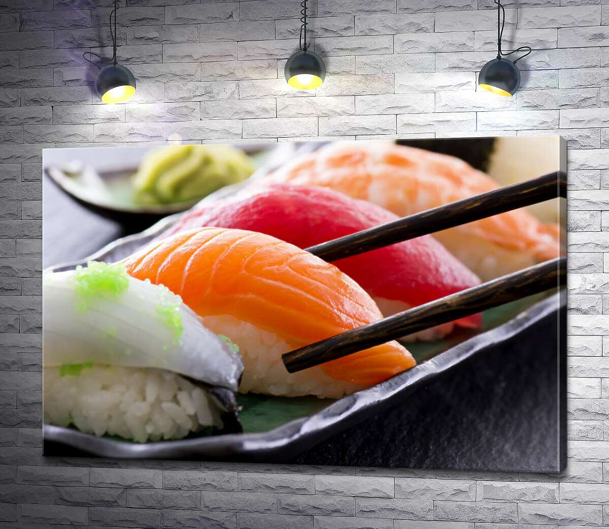 картина Разнообразие японских суши нигири