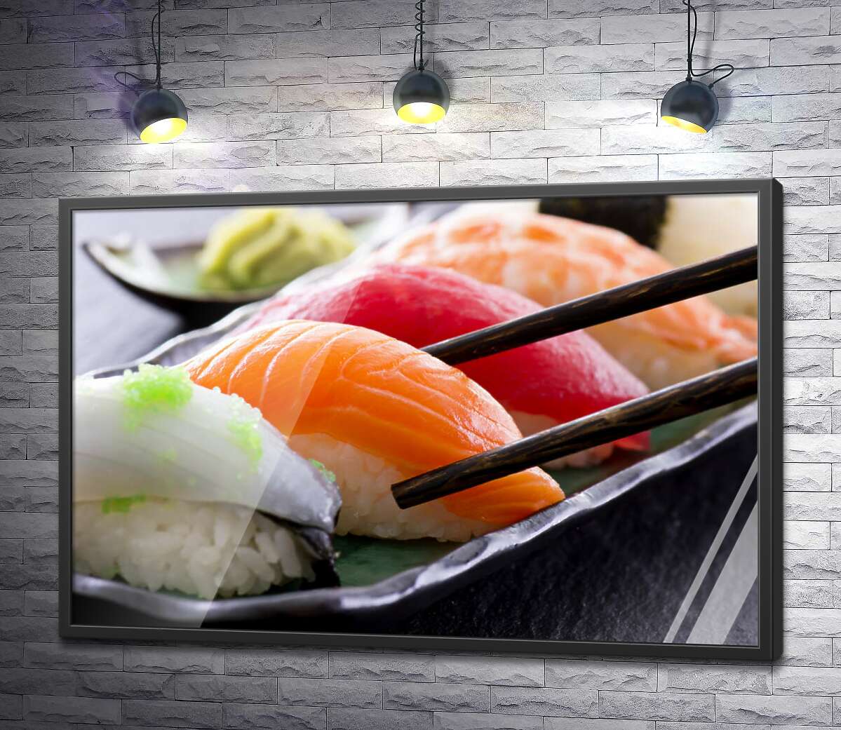 постер Разнообразие японских суши нигири