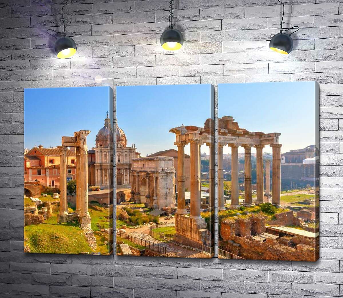 модульна картина Гарндіозність руїн Римського форуму (Forum Romanum)