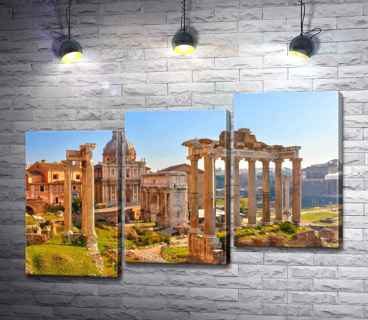 модульная картина Гарндиозность руин Римского форума (Forum Romanum) (Модуль №14)