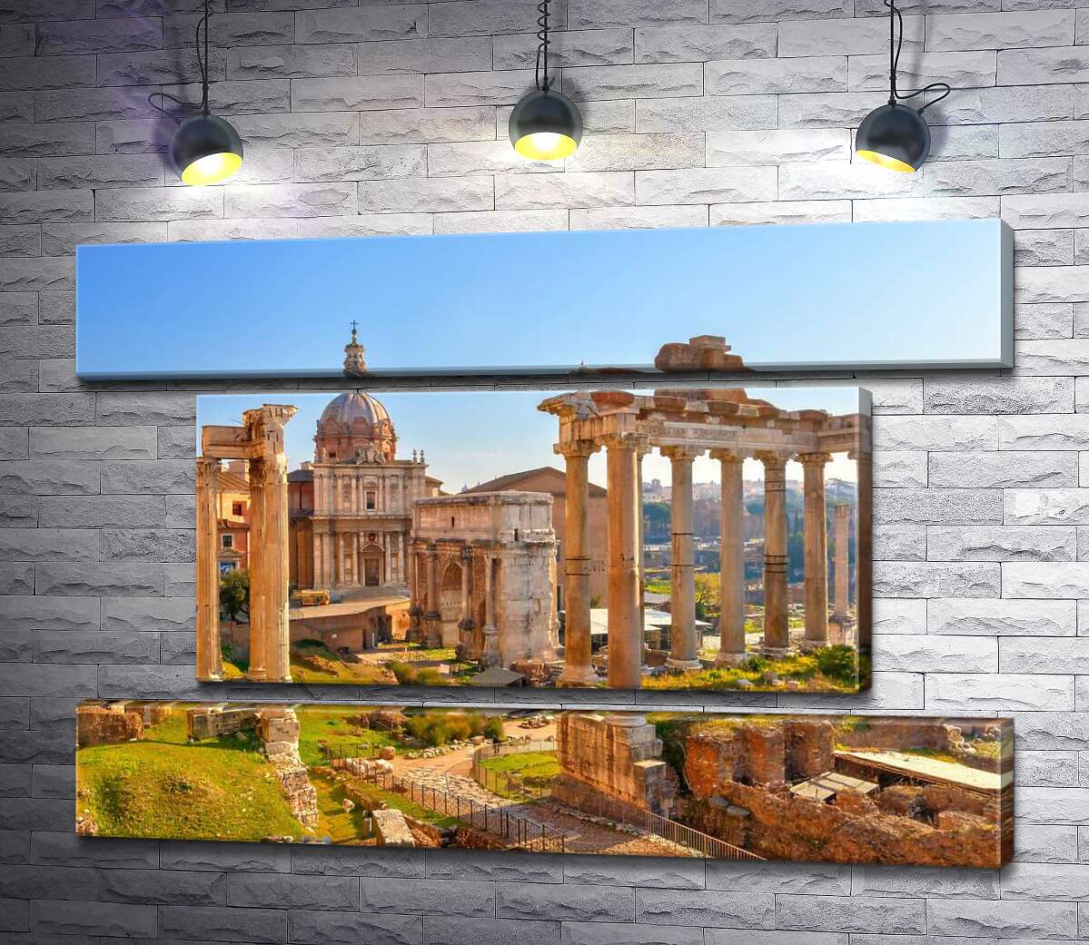 модульна картина Гарндіозність руїн Римського форуму (Forum Romanum) (Модуль №18)