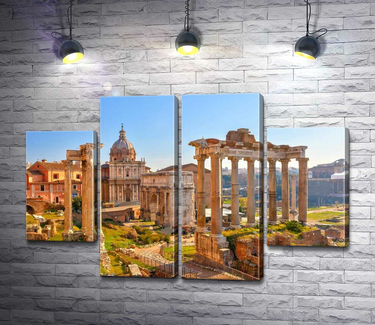 модульная картина Гарндиозность руин Римского форума (Forum Romanum) (Модуль №20)