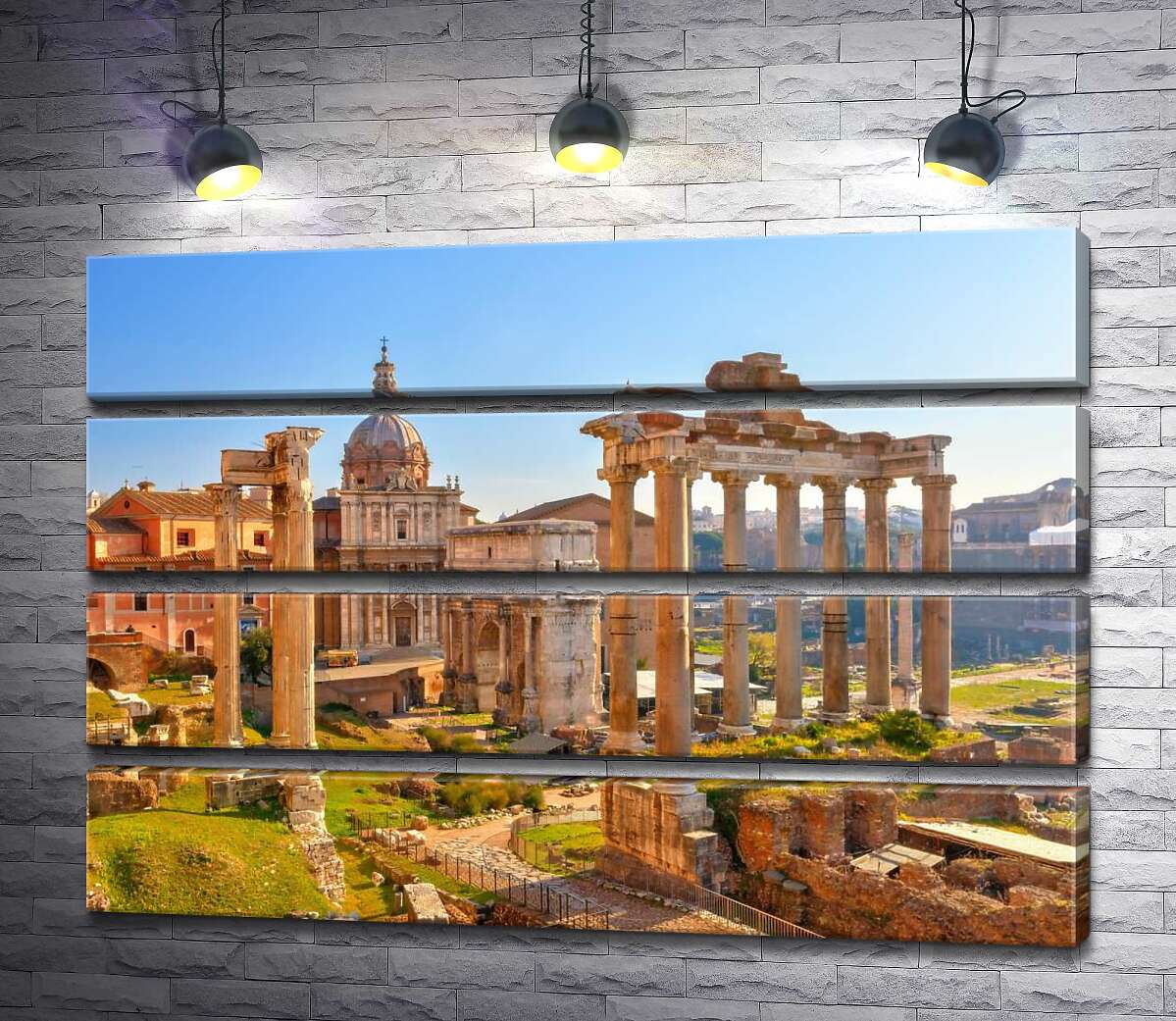 модульна картина Гарндіозність руїн Римського форуму (Forum Romanum) (Модуль №22)