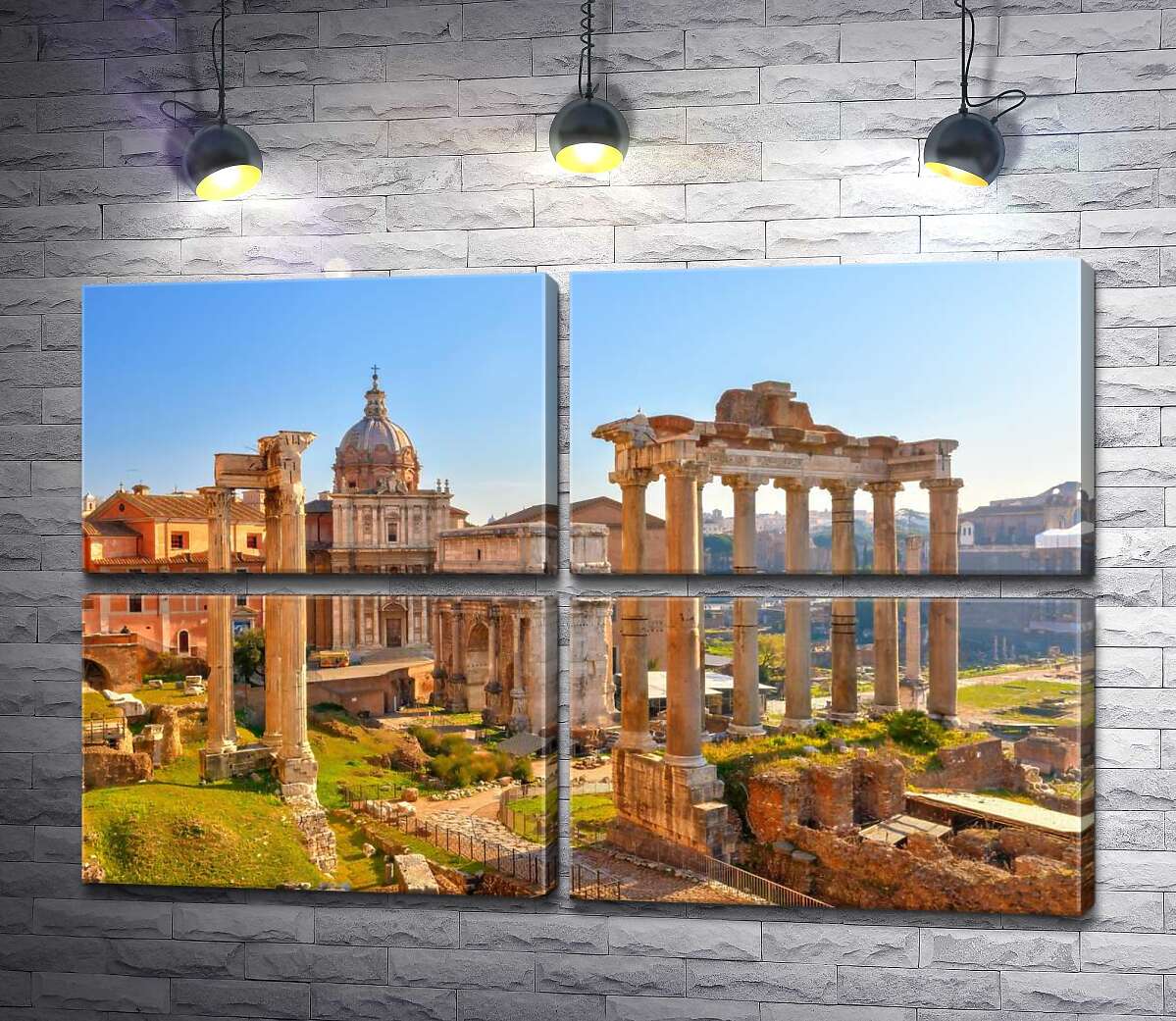 модульная картина Гарндиозность руин Римского форума (Forum Romanum) (Модуль №25)