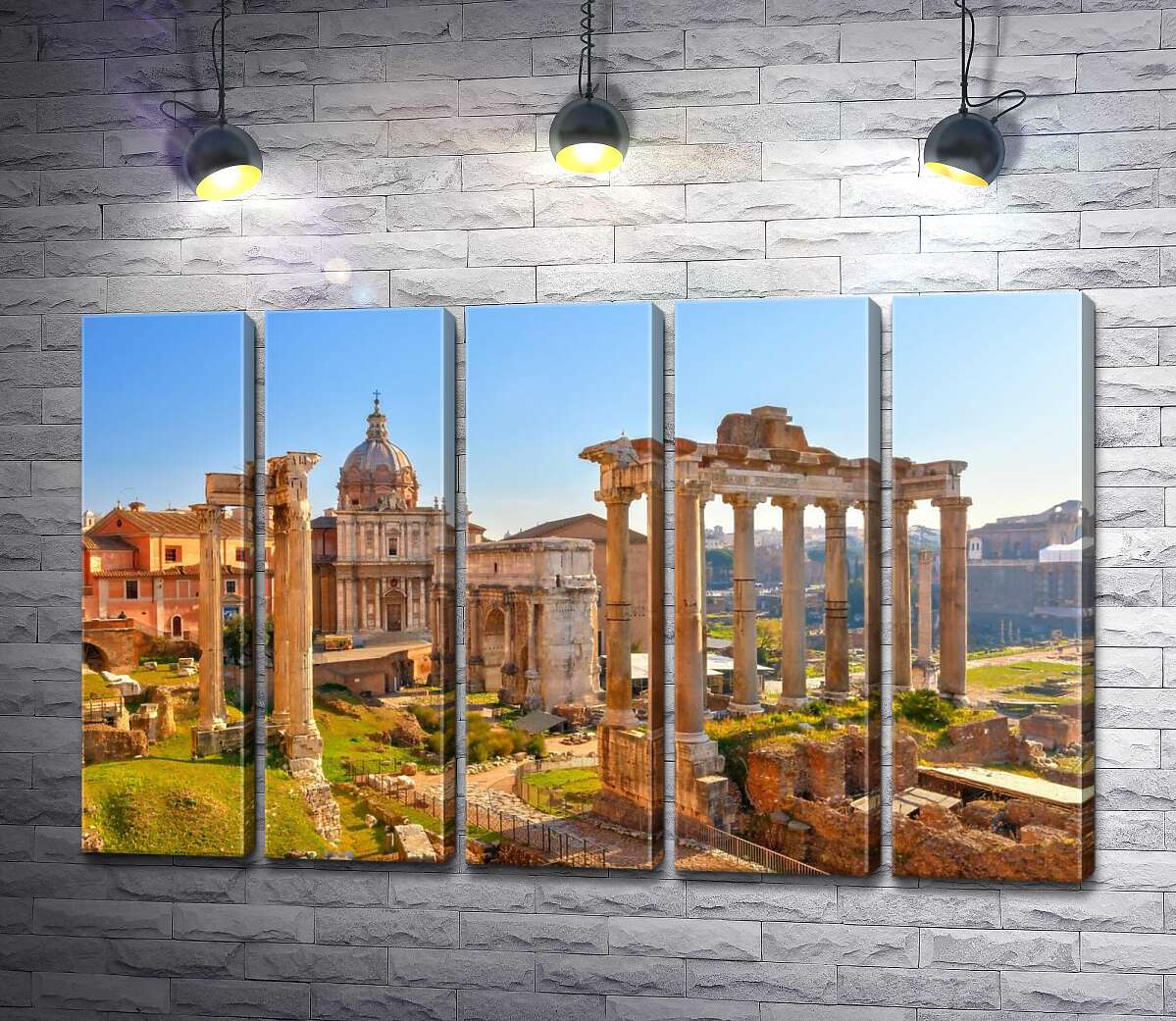 модульная картина Гарндиозность руин Римского форума (Forum Romanum) (Модуль №26)