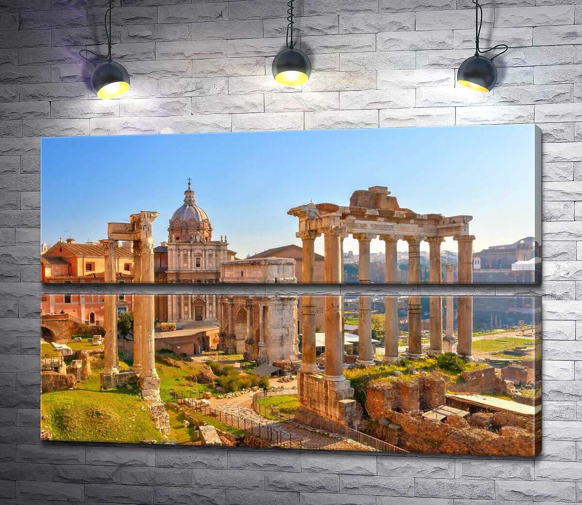 модульна картина Гарндіозність руїн Римського форуму (Forum Romanum) (Модуль №7)