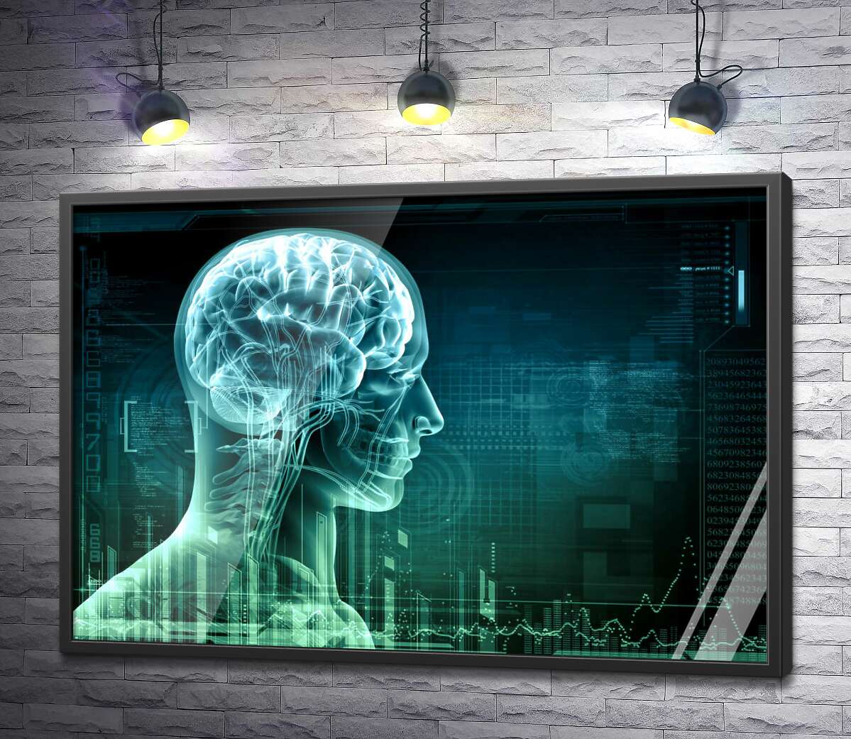 постер Наука будущего: передача данных о мозге человека