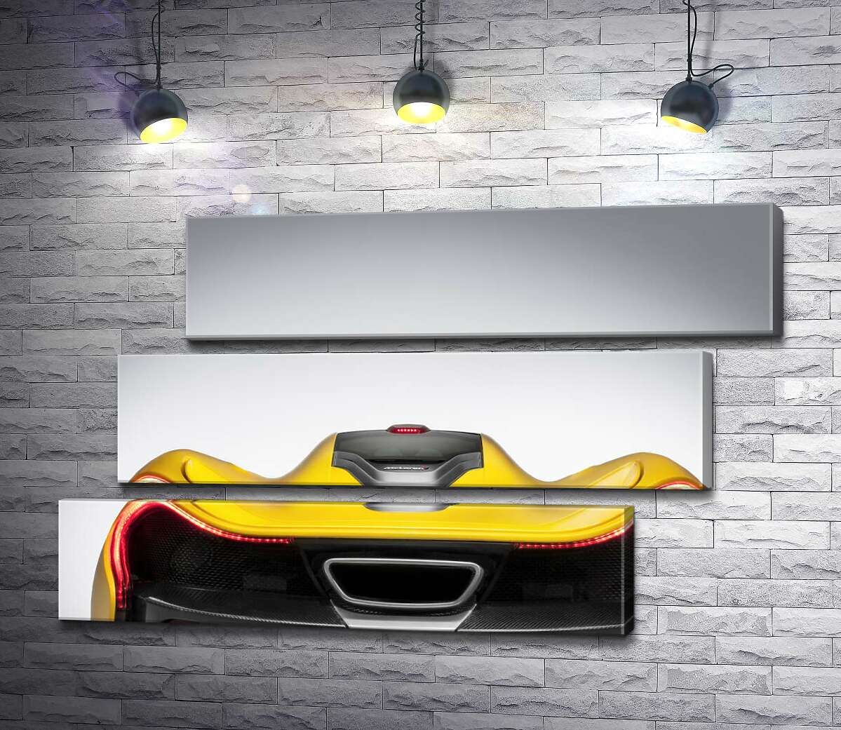 модульна картина Плавні вигини бампера суперкара McLaren P1 (Модуль №17)