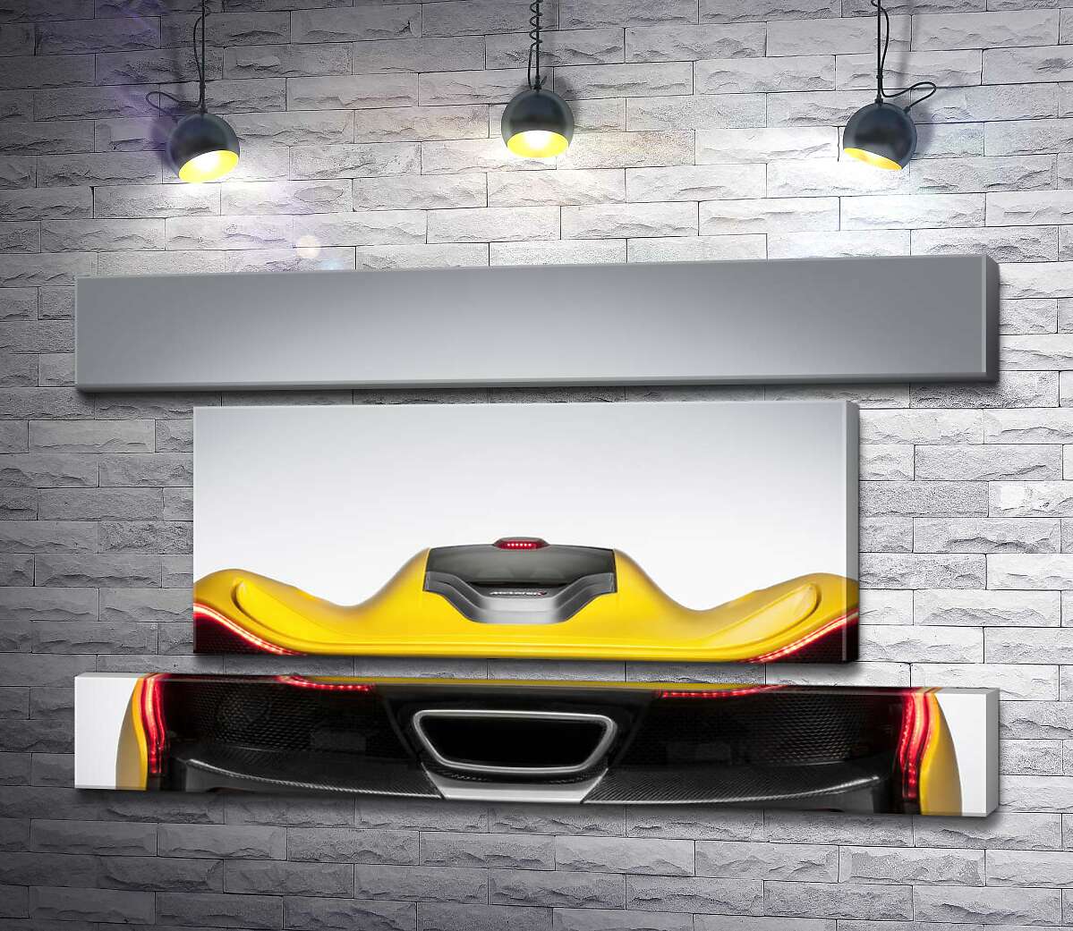 модульна картина Плавні вигини бампера суперкара McLaren P1 (Модуль №18)