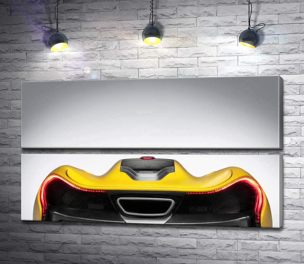 модульна картина Плавні вигини бампера суперкара McLaren P1 (Модуль №7)