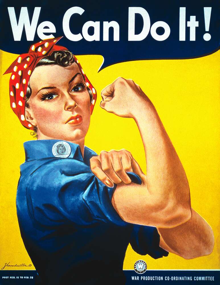 картина-постер Ми можемо це зробити (We Can Do It) - Джей Говард Міллер (J. Howard Miller)