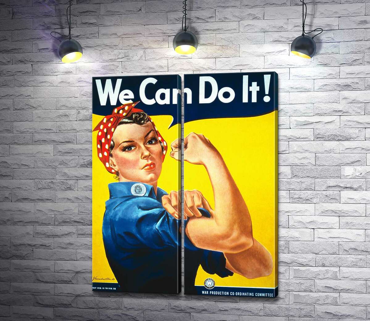 модульна картина Ми можемо це зробити (We Can Do It) - Джей Говард Міллер (J. Howard Miller)