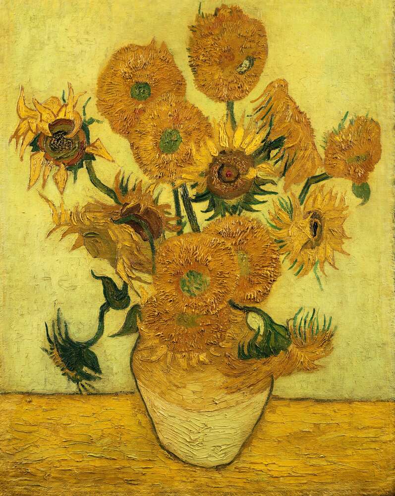 картина-постер Подсолнечники (Sunflowers) – Винсент ван Гог (Vincent van Gogh)