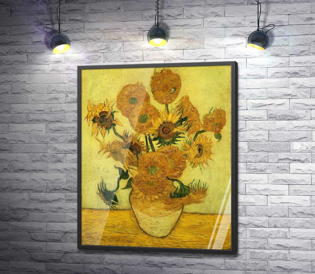 постер Соняшники (Sunflowers) - Вінсент ван Гог (Vincent van Gogh)
