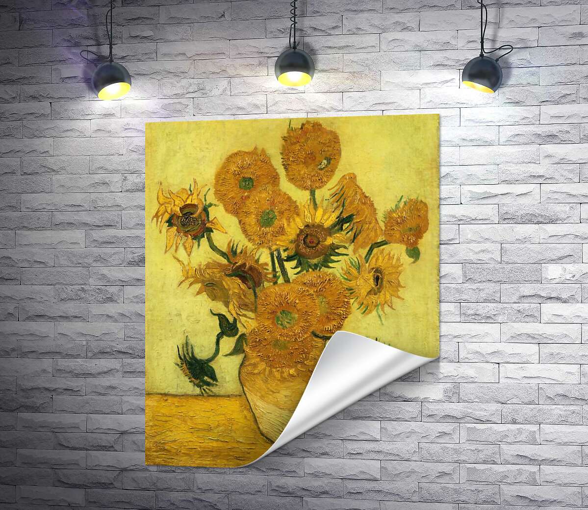 печать Подсолнечники (Sunflowers) – Винсент ван Гог (Vincent van Gogh)