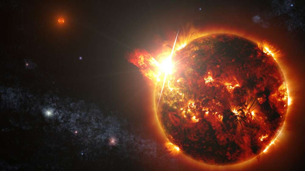 картина-постер Гаряча краса Сонячних спалахів
