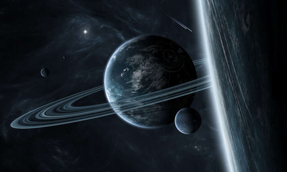 картина-постер Загадкові планети іншої галактики