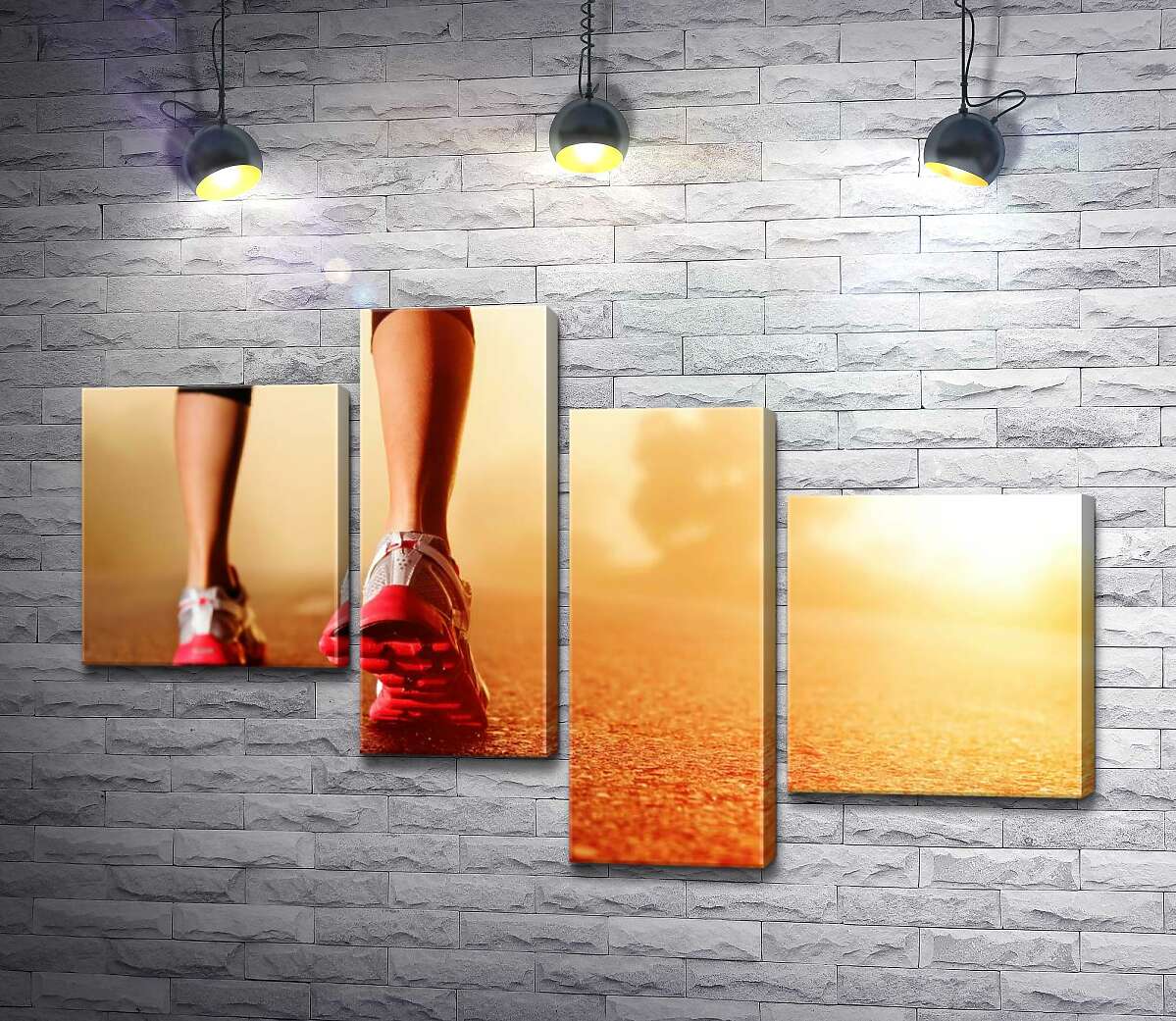 модульна картина Дівчина готується до забігу (Модуль №21)