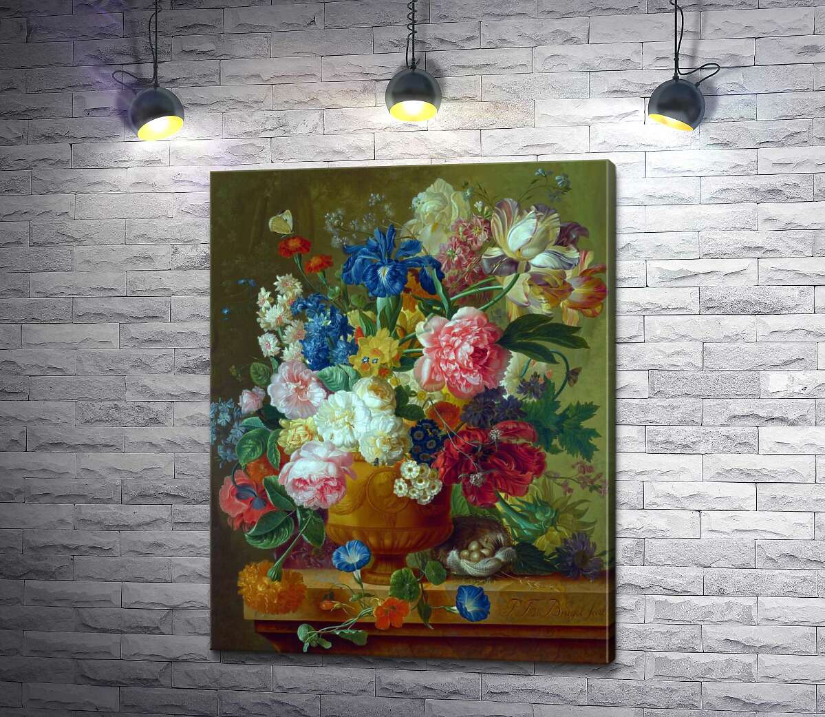 картина Цветы в вазе (Flowers in a Vase) – Пауль Теодор ван Брюссель (Paul Theodor van Brussel)