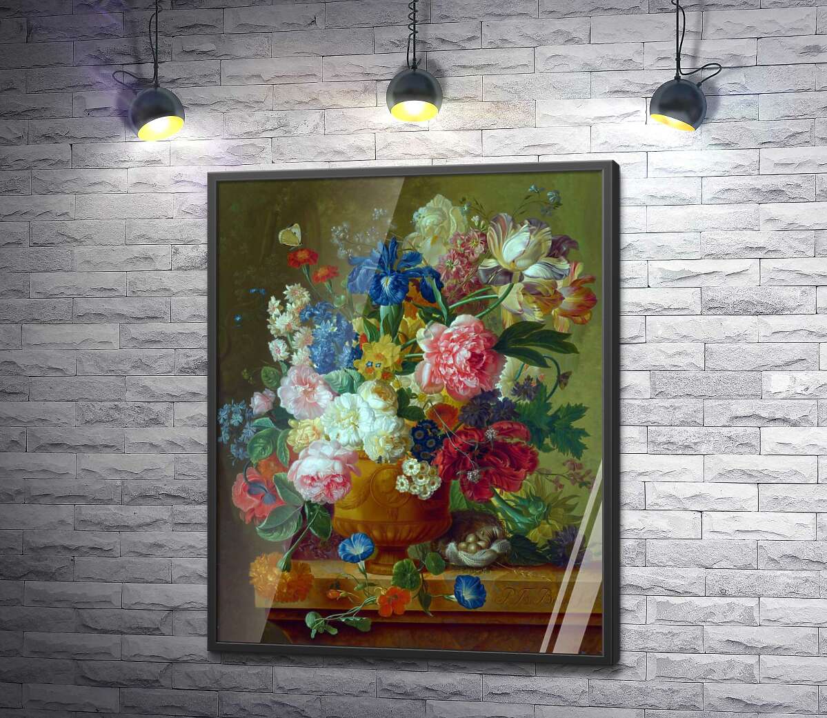 постер Квіти в вазі (Flowers in a Vase) - Пауль Теодор ван Брюссель (Paul Theodor van Brussel)