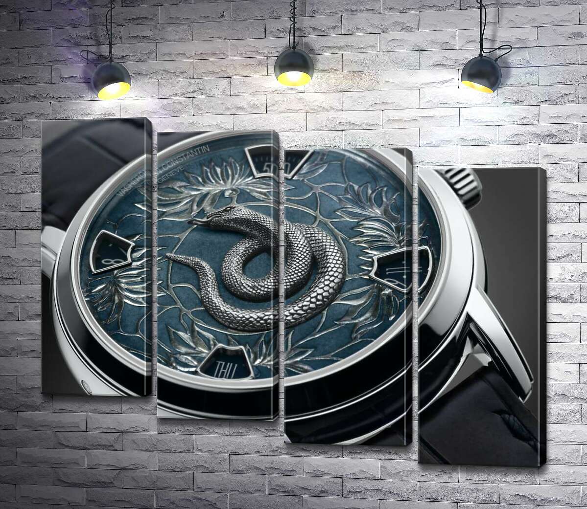 модульна картина Зодіакальна змія на годиннику швейцарського бренду Vacheron Constantin (Модуль №19)