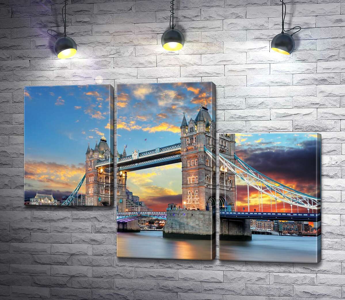 модульная картина Готические башни Тауэрского моста (Tower Bridge) (Модуль №13)