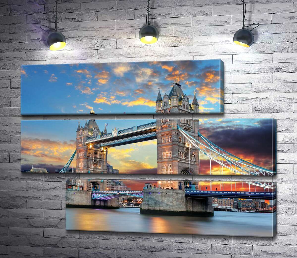 модульная картина Готические башни Тауэрского моста (Tower Bridge) (Модуль №16)