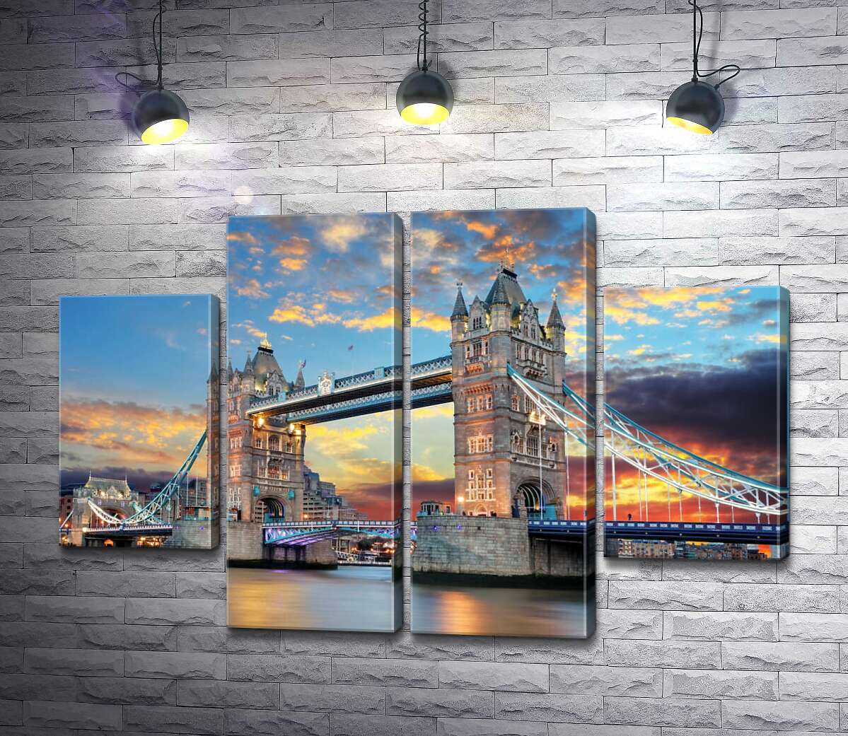 модульна картина Готичні башти Тауерського мосту (Tower Bridge) (Модуль №20)