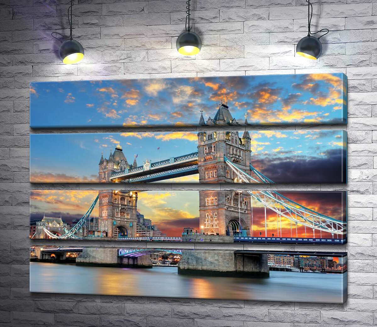 модульна картина Готичні башти Тауерського мосту (Tower Bridge) (Модуль №22)