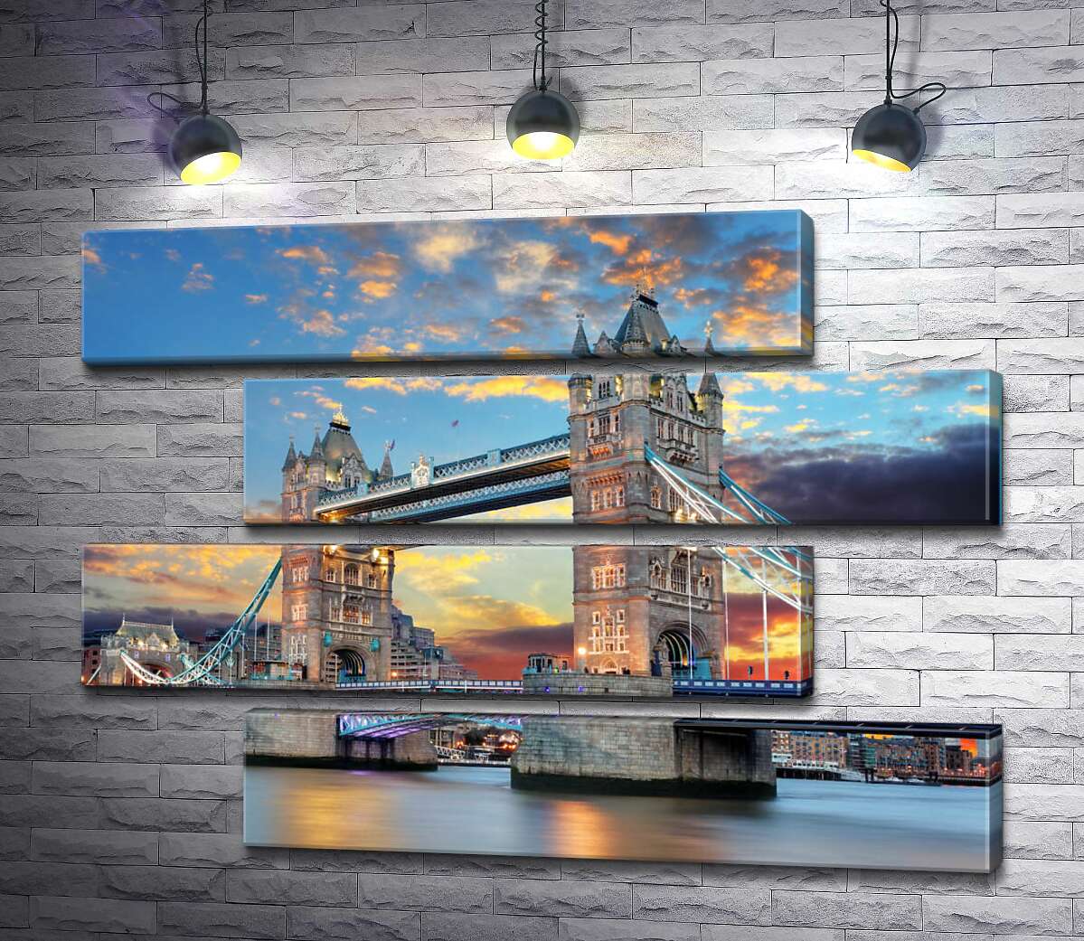 модульная картина Готические башни Тауэрского моста (Tower Bridge) (Модуль №23)