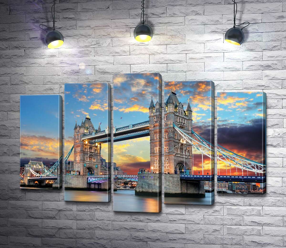 модульна картина Готичні башти Тауерського мосту (Tower Bridge) (Модуль №4)
