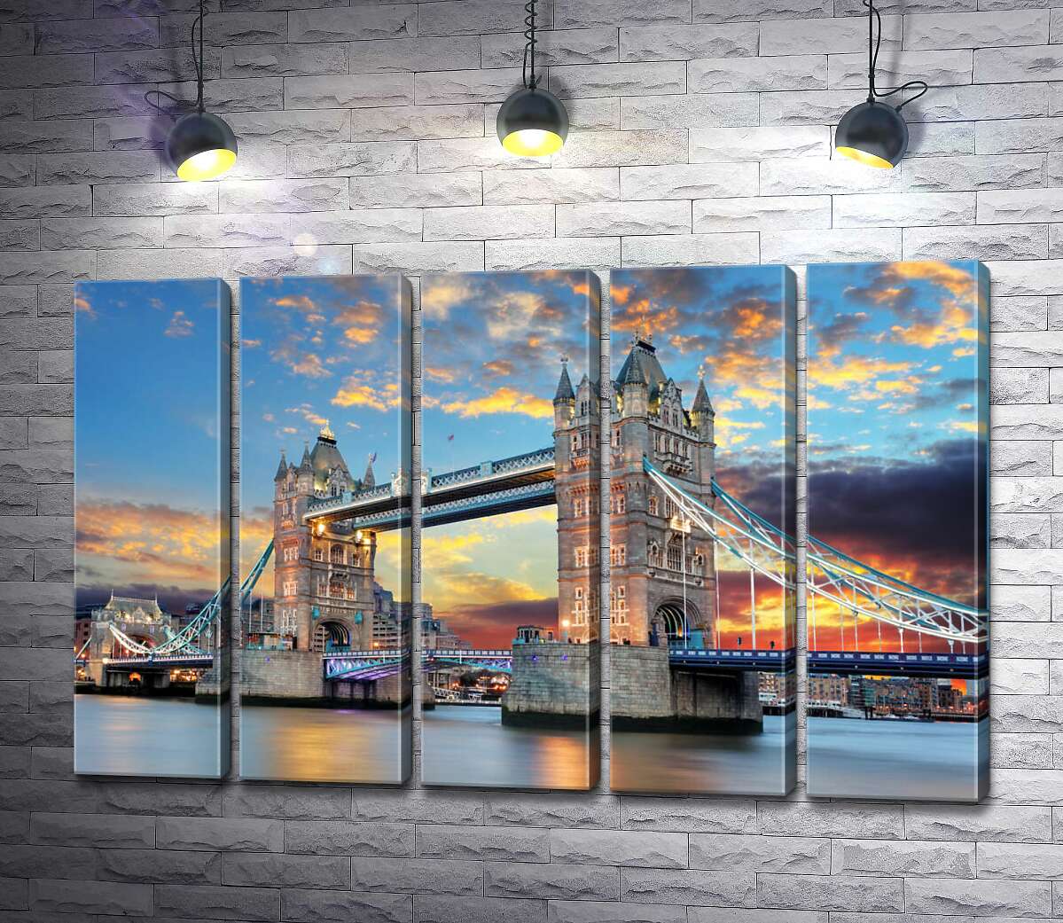 модульна картина Готичні башти Тауерського мосту (Tower Bridge) (Модуль №26)