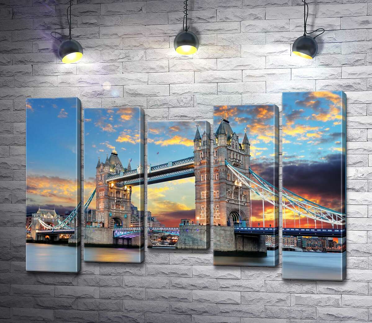 модульна картина Готичні башти Тауерського мосту (Tower Bridge) (Модуль №27)